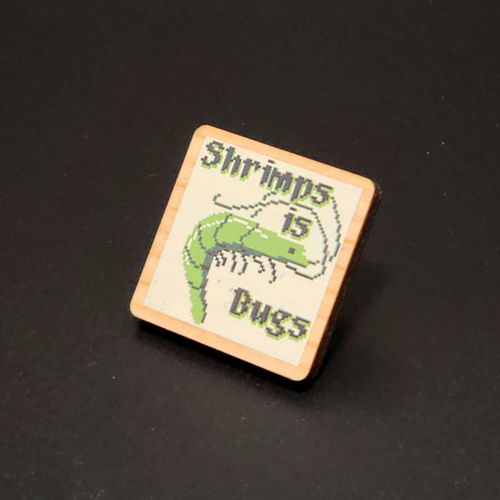Pixel Art Wood Pins
