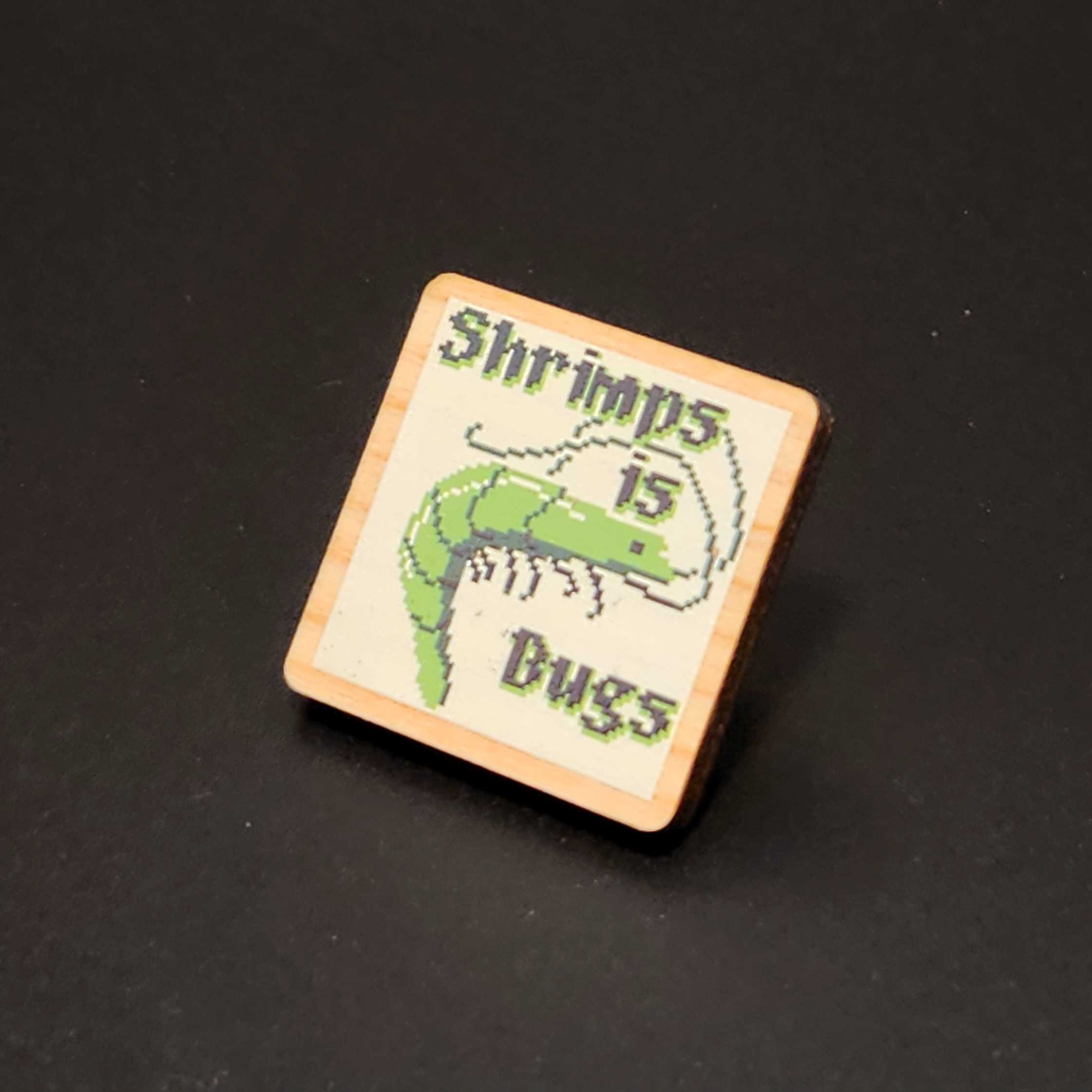 Pixel Art Wood Pins