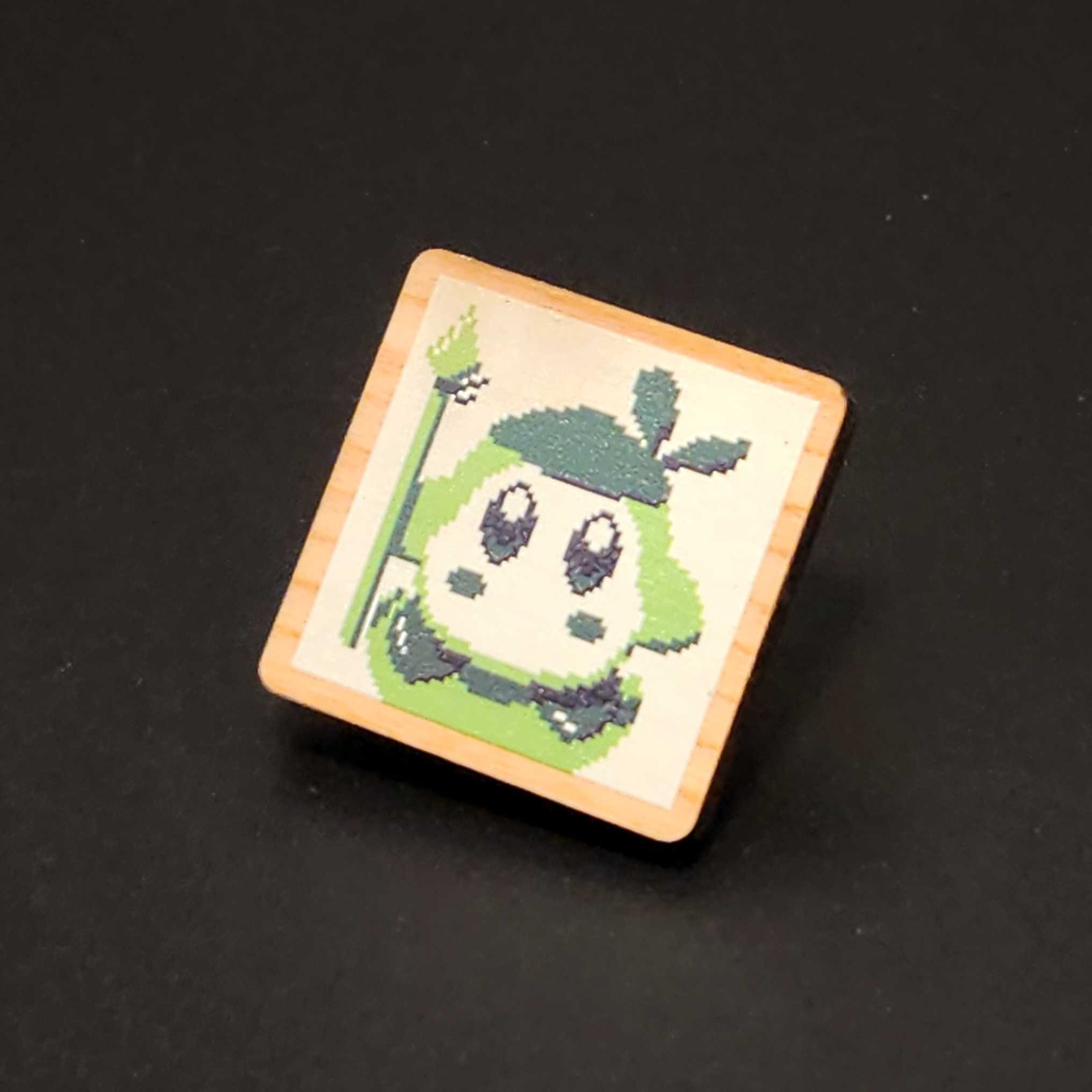 Pixel Art Wood Pins